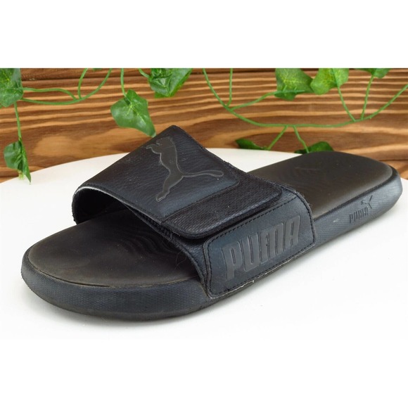 PUMA Sz 8 Standard Black Slide Synthetic‎ Women Sandals - Picture 1 of 10